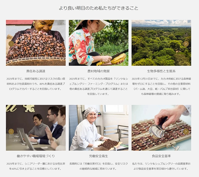№058 Lindtリンツチョコレート-bean to bar-| Webサイト100選